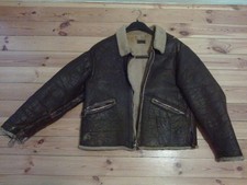 orig Fliegerjacke WK2 USAAF Airforce Bomber Leather Jacket (B-3?) and Pants A-3