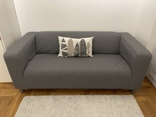 Ikea KLIPPAN Sofa, Bezug Grau