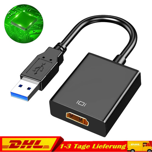 Usb hdmi adapter - zu, 1080p