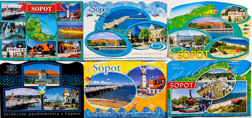 Postkarten lot zoppot - x,