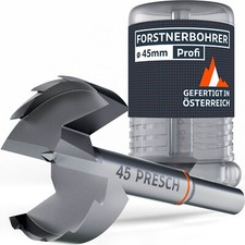 Presch Forstnerbohrer Ø 45mm - Extrem scharfer, langlebiger Astlochbohrer