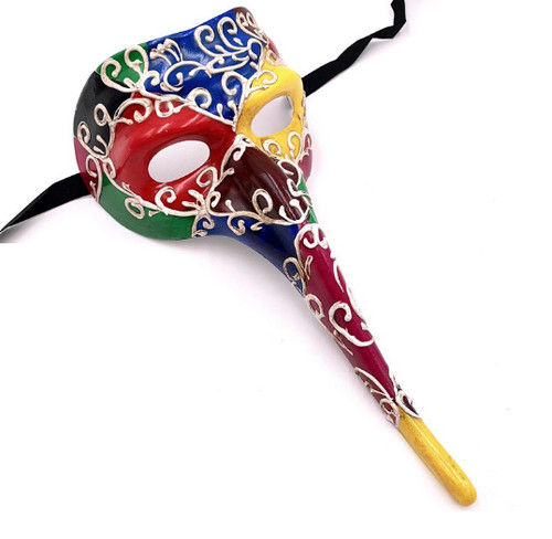 Lange nase maske harlekin - nase,