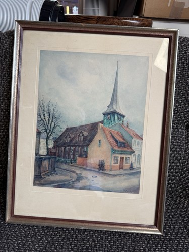 Altes aquarell kirche - altes,
