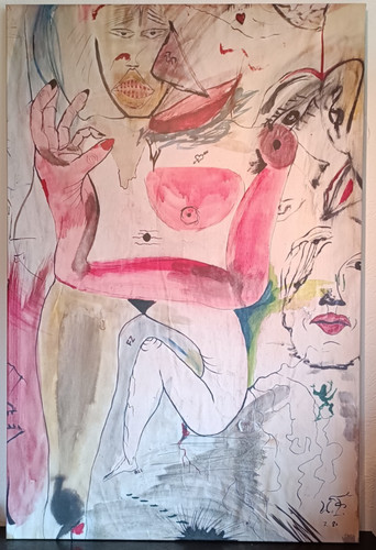 Fotoprint eines alten werkes - eines,