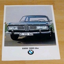 Autoprospekt BMW 2000 tilux 32 x 24cm