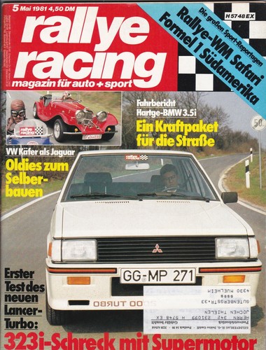 Rallye racing hartge - racing, 5/81.