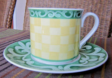 V&B SWITCH SUMMERHOUSE  große Frühstückstasse mit Untertasse VILLEROY&BOCH mehr