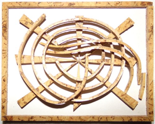 Wandbild kreise deko - "kreise",