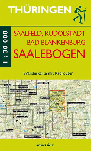 Wanderkarte saalebogen - wanderkarte,