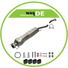 Auspuff Mittelschalldämpfer Opel Vectra B 1.8 2.0 2.2 16V & 2.5 2.6 V6 +Anbaukit