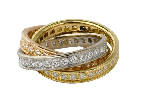 Cartier trinity ring pave - trinity,
