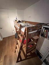 Paidi Hochbett mit Leiter, Matratze und Lattenrost