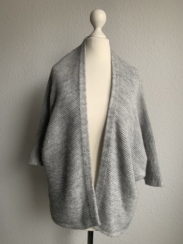 Strickcardigan hellgrau m - strickcardigan,