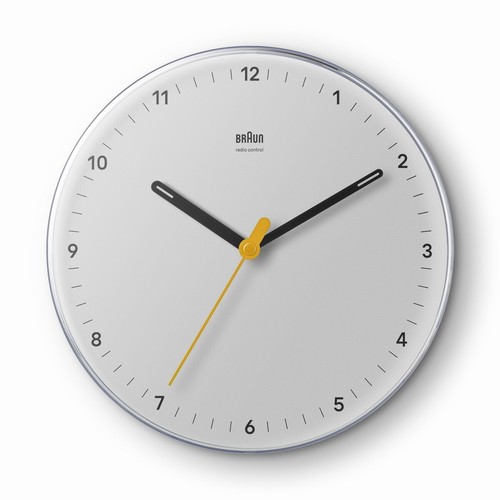 Braun design funkwanduhr - design,