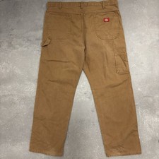 Vintage Dickies Cotton Workwear Jeans Hose W40 L30 Braun #422