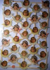 Glanzbilder Engel blond Locken