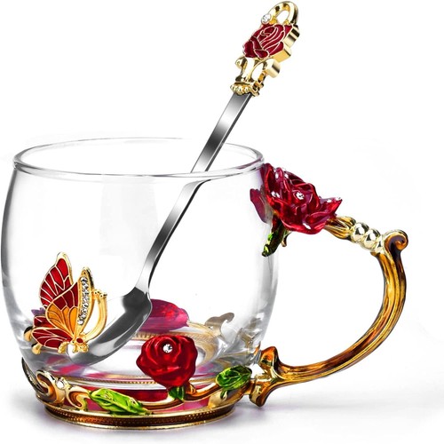 Rot rose bleifreie glas - rot,