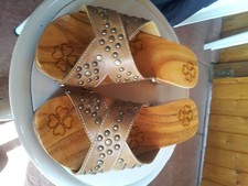 Holz Pantoletten mit