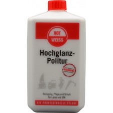 Rotweiss Hochglanz-Politur