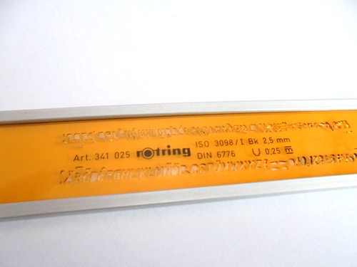 Rotring schriftschablone mit - rotring,