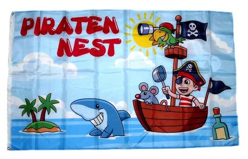 Fahne flagge piratennest - flagge,