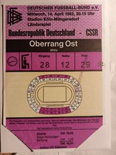 Ticket Eintrittskarte Fußball