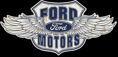 Xxl blechschild ford motors - blechschild:,
