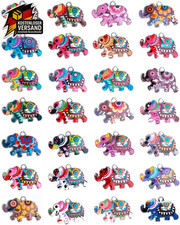 28er Set Elefanten Anhänger