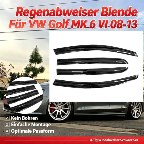 Tlg windabweiser schwarz set - 4-tlg,