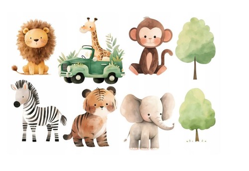 Tiere dschungel safari essbar - tiere,
