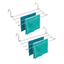 WENKO 2er Set Heizkörper Wäscheständer Chrom Heizungstrockner Platzsparend