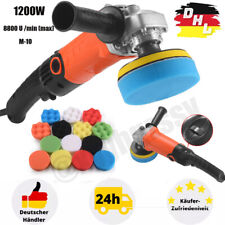 Poliermaschine Set Auto Polierer Schleifmaschine Politur Poliergerät Regulierbar