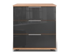 Nachtkonsole Saigon Kommode mit 3 Schubladen 46x38x58cm Farbe wählbar