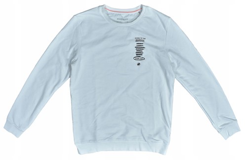 Mammut herren weiß crewneck - mammut,