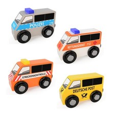 Holzeisenbahn Fahrzeug-Set