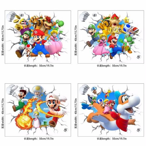 Super mario aufkleber - 3d,