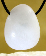 SCHNEEQUARZ     Trommelstein