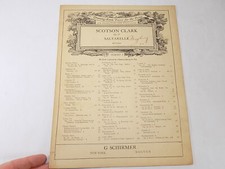 ANTIQUE SHEET MUSIC SCOTSON