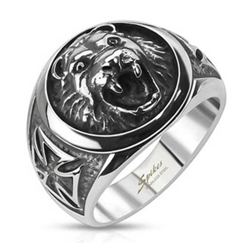 Kelten kreuz ring lion - kelten,