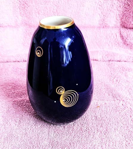 Vase porzellan kobaldblau - porzellan,,