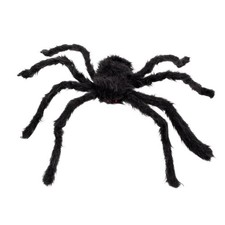 Haarige Spinne Widowmist 50x65 cm Halloween Raum-Deko schwarze Riesenspinne