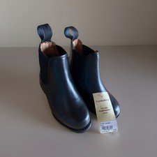 Dundee Horse Kinder Reit- Stiefelletten Stiefel schwarz echt Leder Gr.29