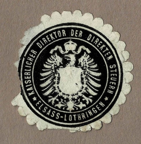 Siegelmarke kaiserlicher - siegelmarke,
