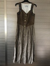 ♥️ Dirndl Almrausch, Gr. 38, Leder/ Leinen