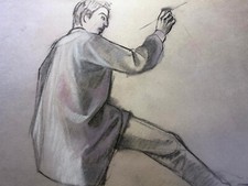 GROSSE KREIDEZEICHNUNG