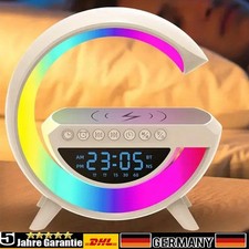 LED Nachttischlampe Mit Ladefunktion RGB Intelligente lichtwecker Tischlampe
