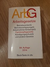 Arbeitsgesetze Beck-Texte im
