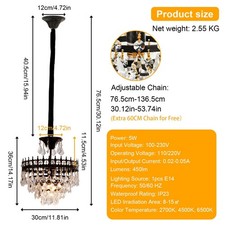 Luxus Kristall Kronleuchter