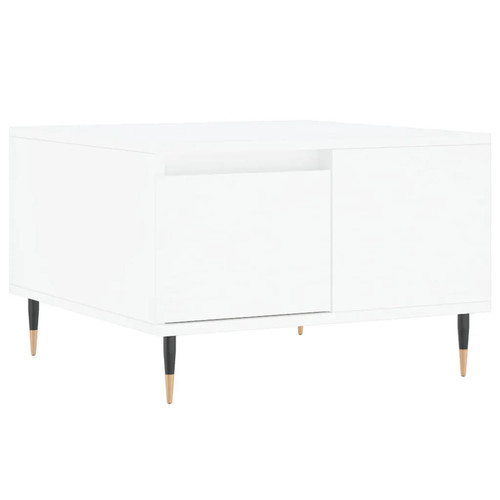 Couchtisch weiß 55x55x36 cm - weiß, 55x55x36,5