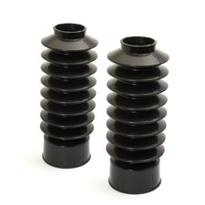 Gabel Faltenbälge 2 St. Faltenbalg schwarz f. Harley FX, FL, 41mm Standrohre